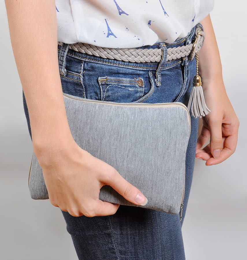 Набор дорожный "Релакс", серый; 20х15 см;  хлопок/нейлон, серый-3