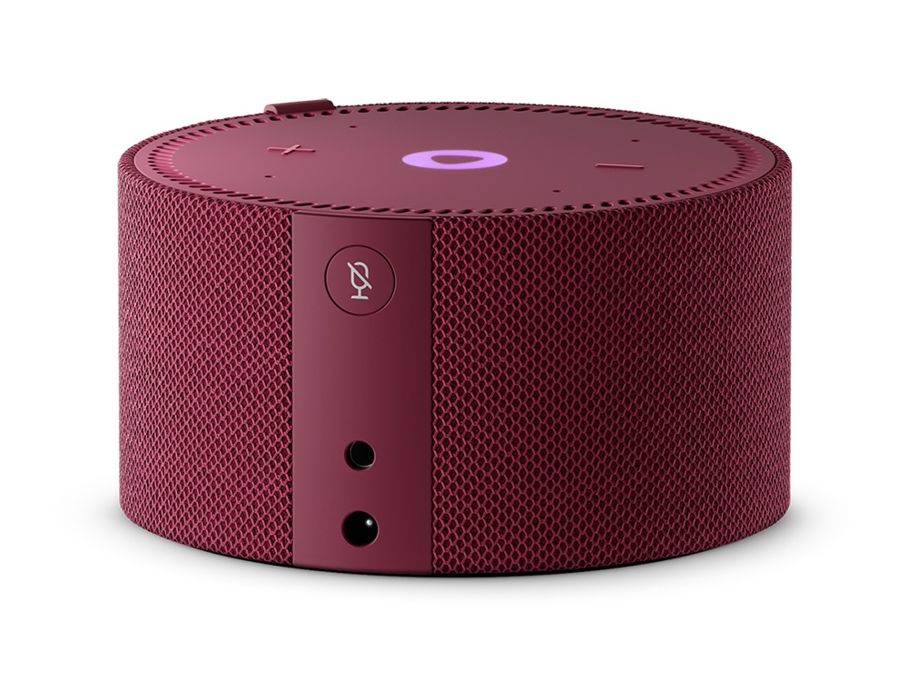 Умная колонка ЯНДЕКС Станция Мини с часами, 10 Вт, с Алисой, цвет: красный (YNDX-00020R)-2