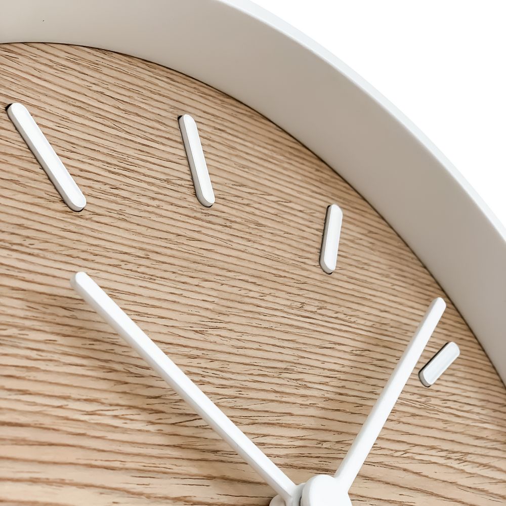 Часы настенные Kudo, беленый дуб-3