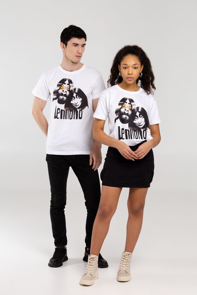 Футболка «Меламед. John Lennon, Yoko Ono», белая-6