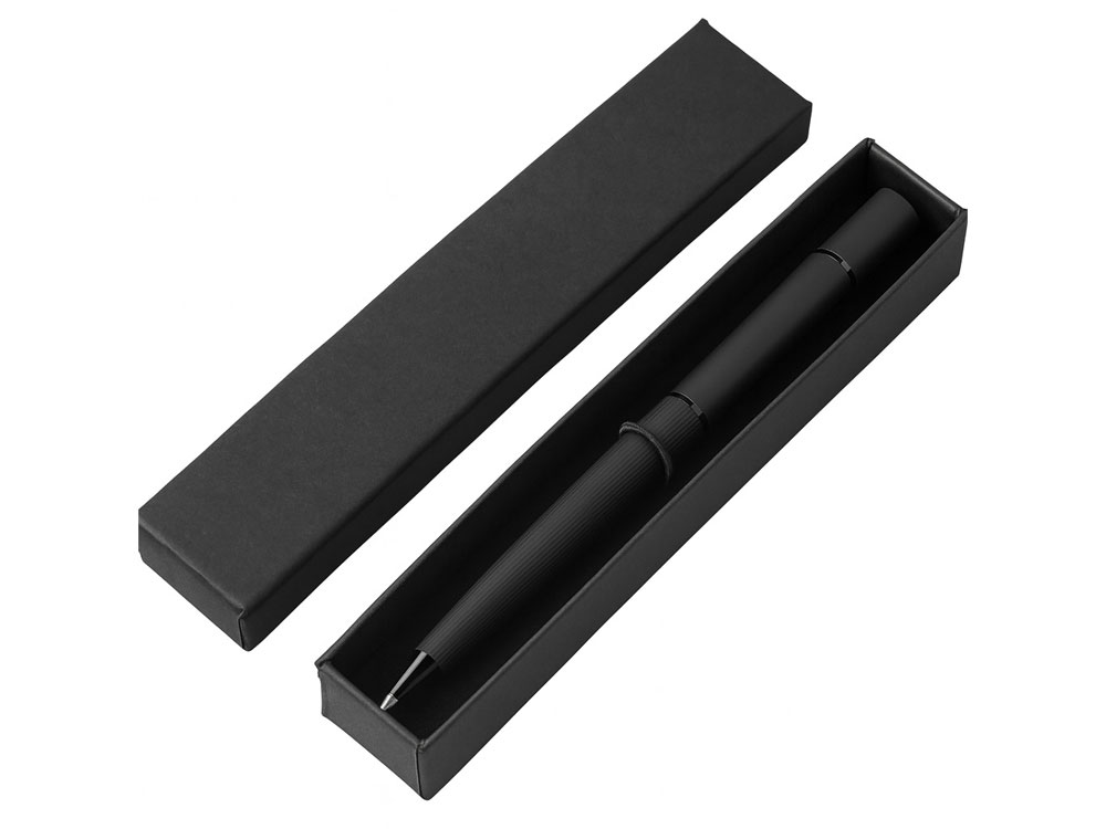 Металлическая ручка и вечный карандаш Gauguin, софт-тач, черный-4