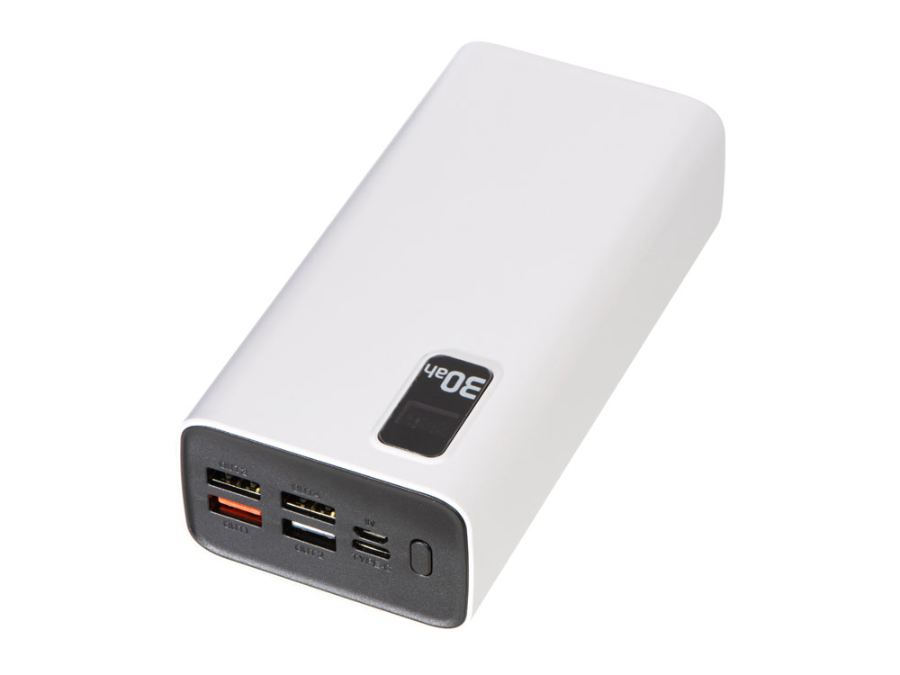 Портативный внешний аккумулятор FAST 30000 White-3