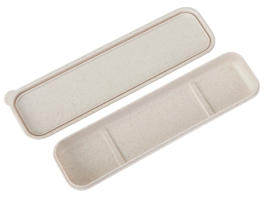 Набор столовых приборов Ron из бамбукового волокна, бежевый-3