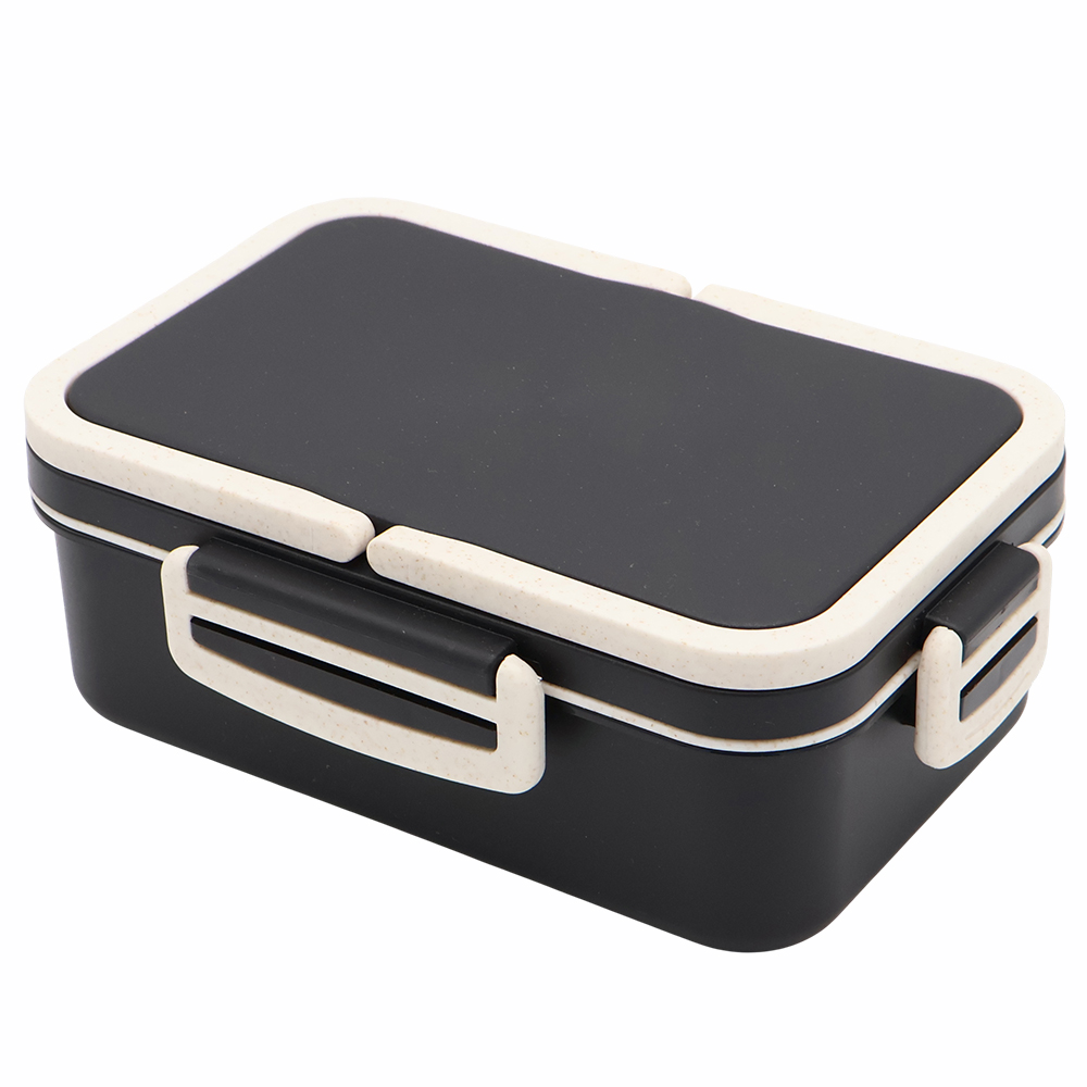 Ланчбокс (контейнер для еды) Inar из пшеничного волокна, Чёрный.-1