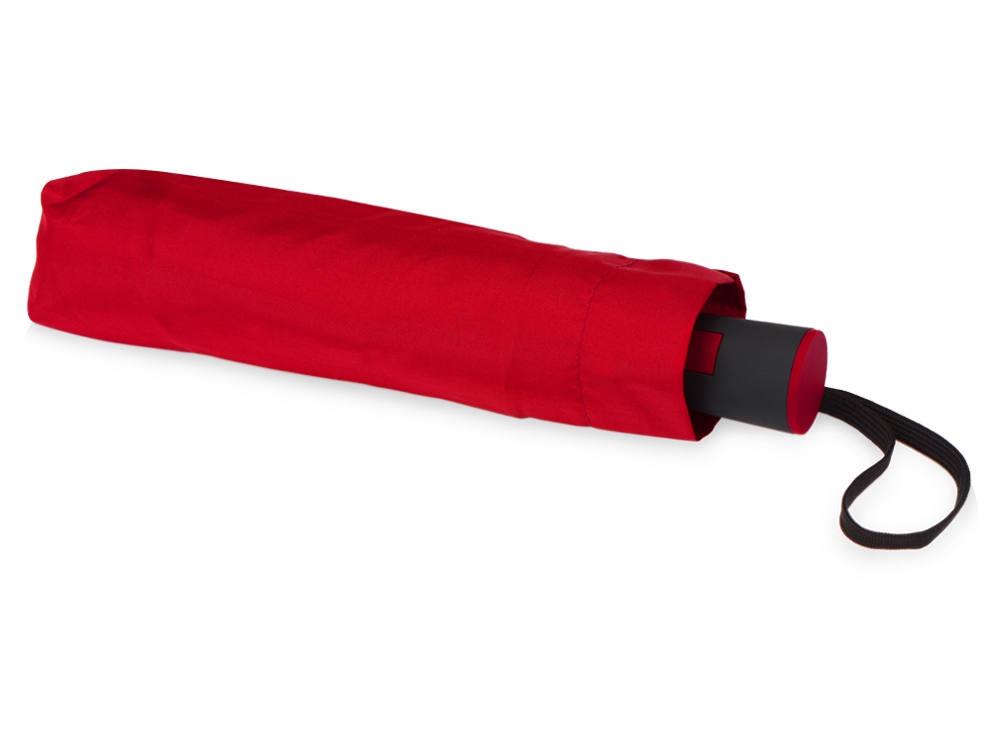 Зонт складной Irvine, полуавтоматический, 3 сложения, с чехлом, красный-4
