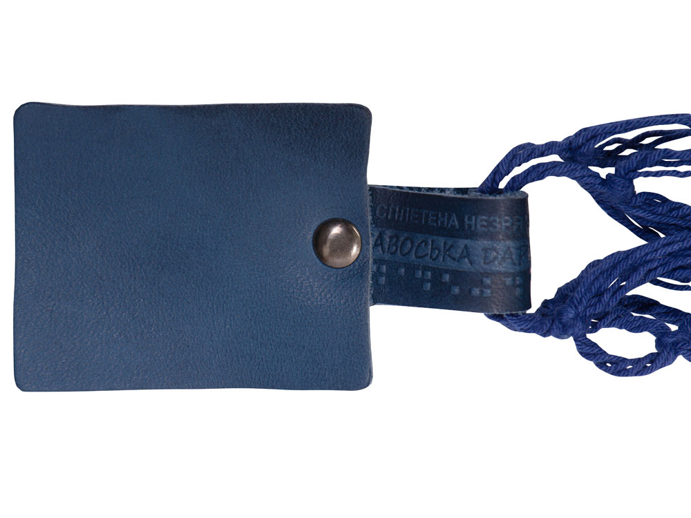 Авоська Dream L наплечная 25 литров с кожаными ручками, синий (12)-4