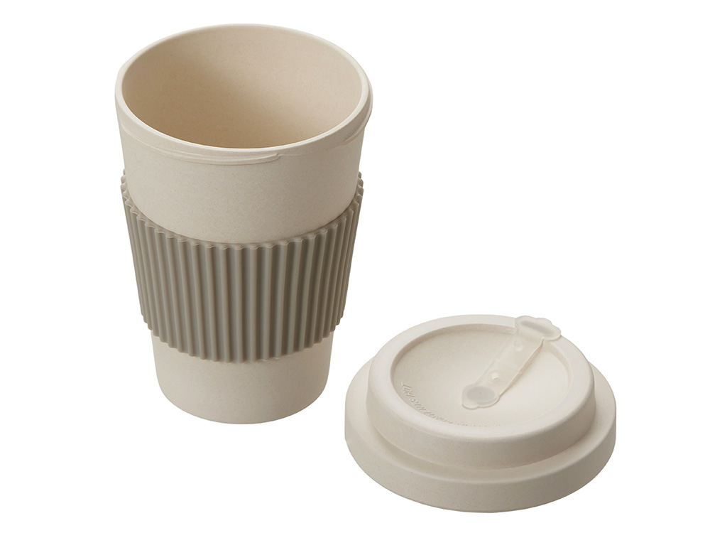 Термокружка Muffin из натуральных волокон, бежевый-1