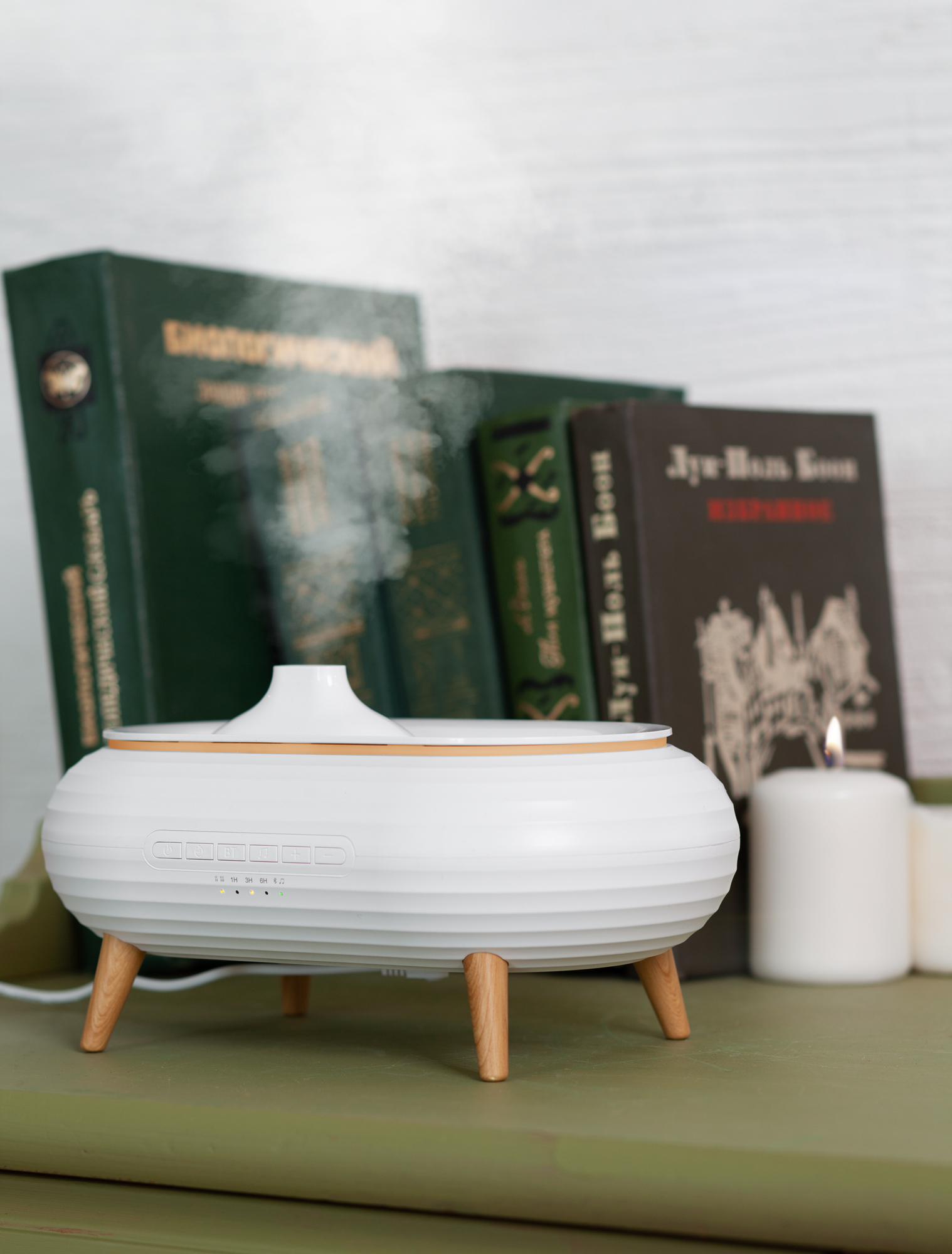 Увлажнитель воздуха "Smart Air" с bluetooth-колонкой, мелодиями и релаксирующими шумами, с подсветкой и ароматизатором-3