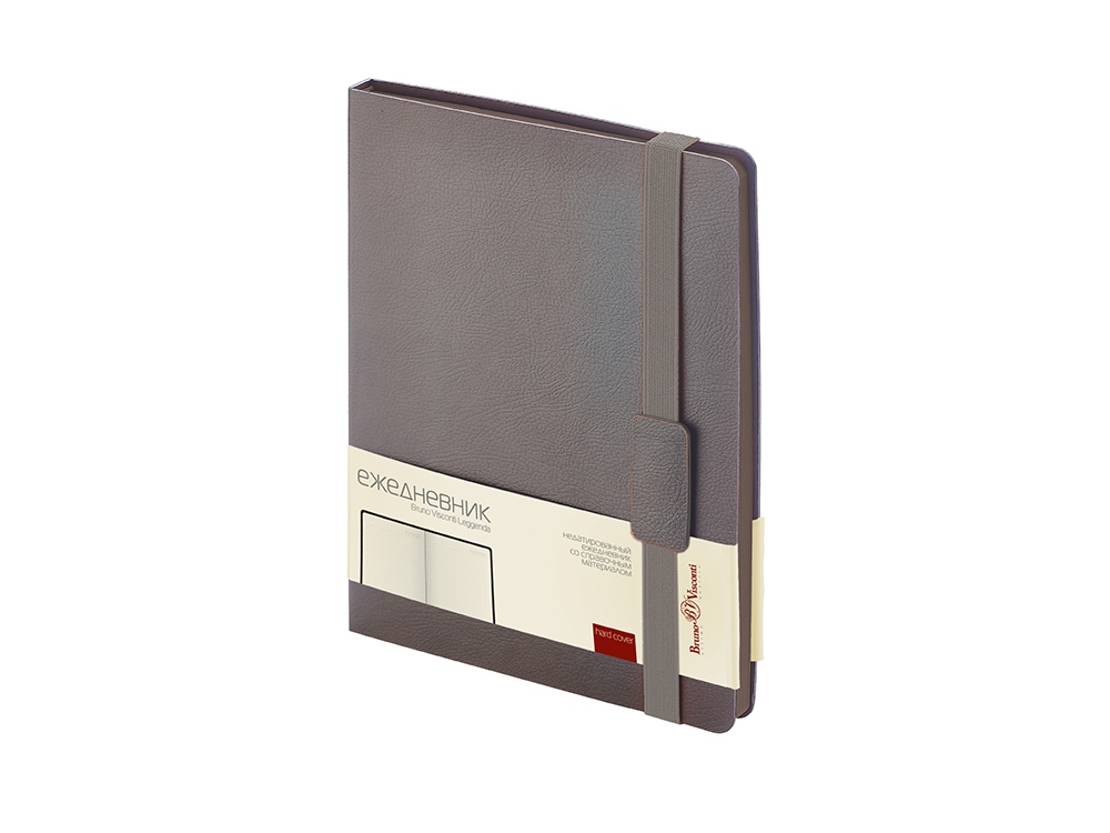 Ежедневник В5 недатированный Leggenda, серый-0