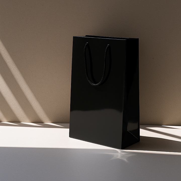 Пакет из бумаги Expand, Чёрный-4