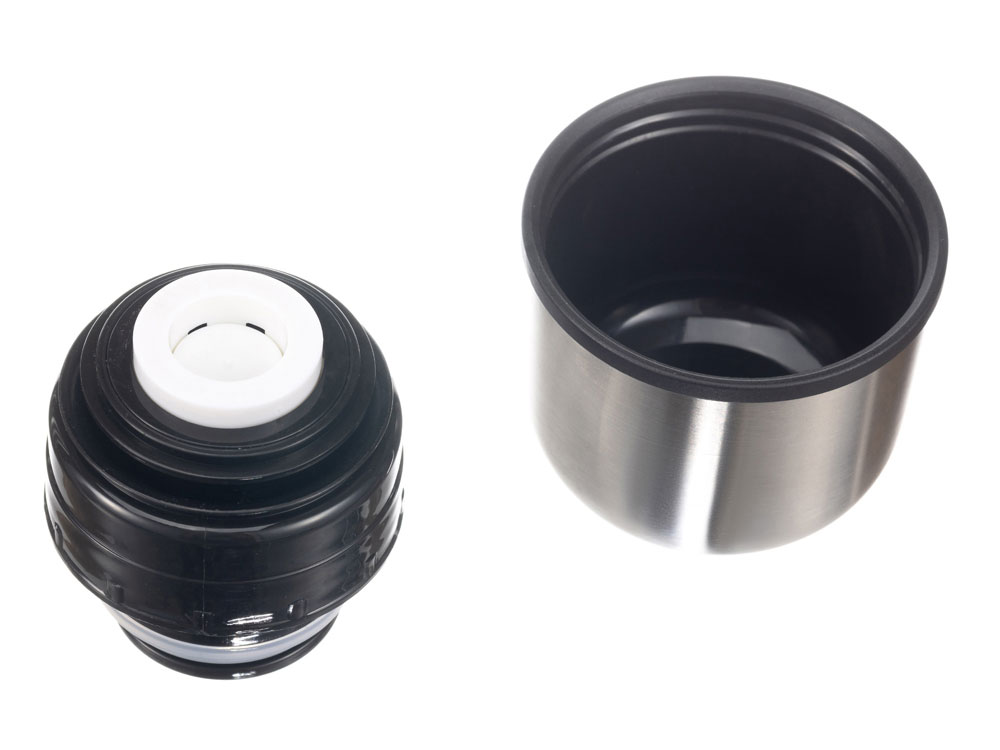 Термос Stinger с чехлом, 0,8 л, узкий, нержавеющая сталь, серебристый, 8,1 x 8,1 x 29,1 см-1