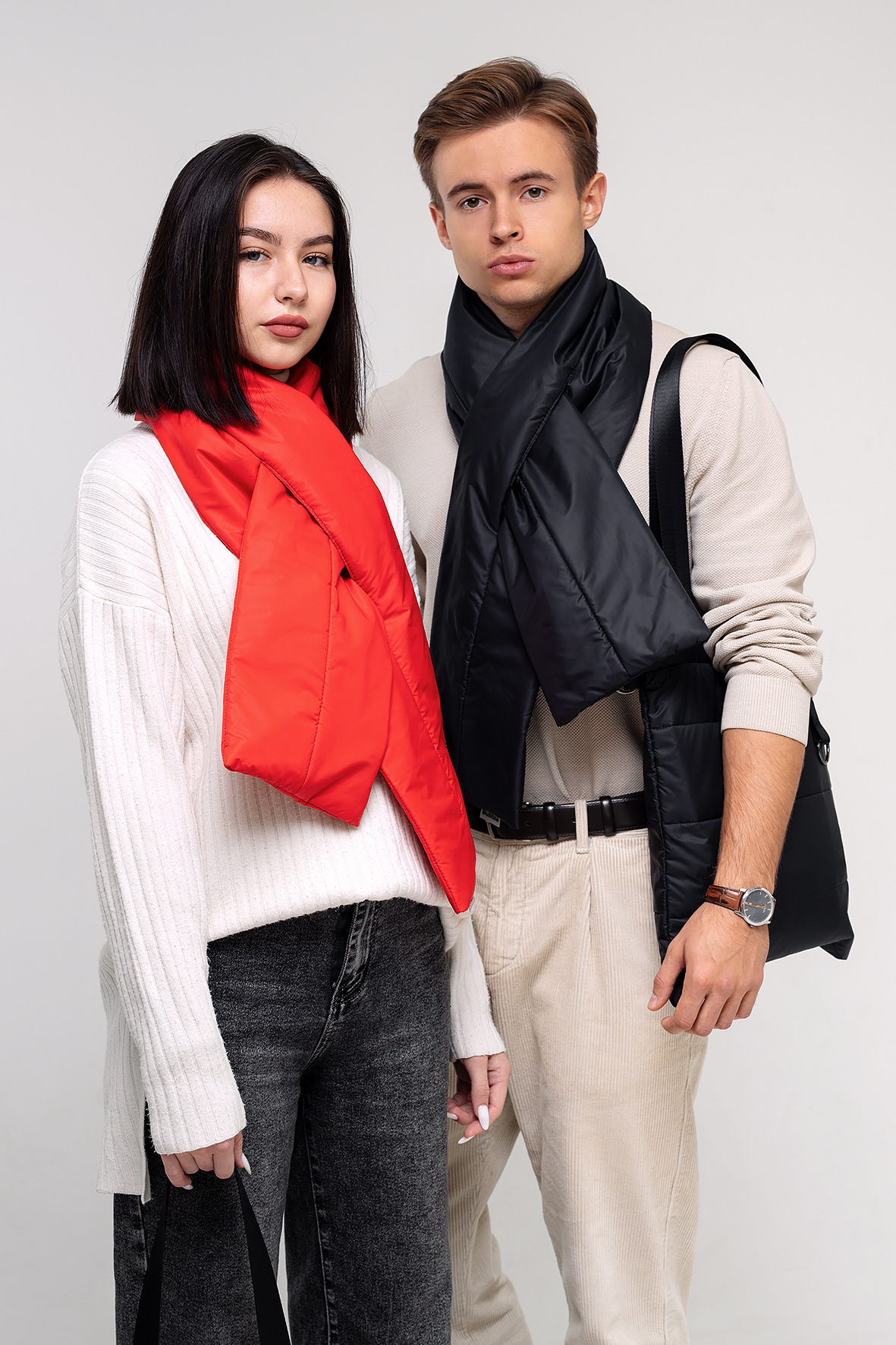 Шарф Bubble (красный)-5