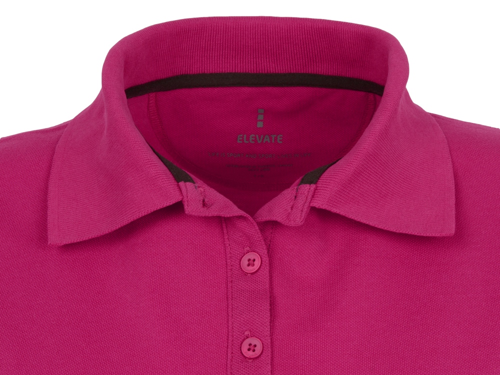 Calgary женская футболка-поло с коротким рукавом, фуксия-3