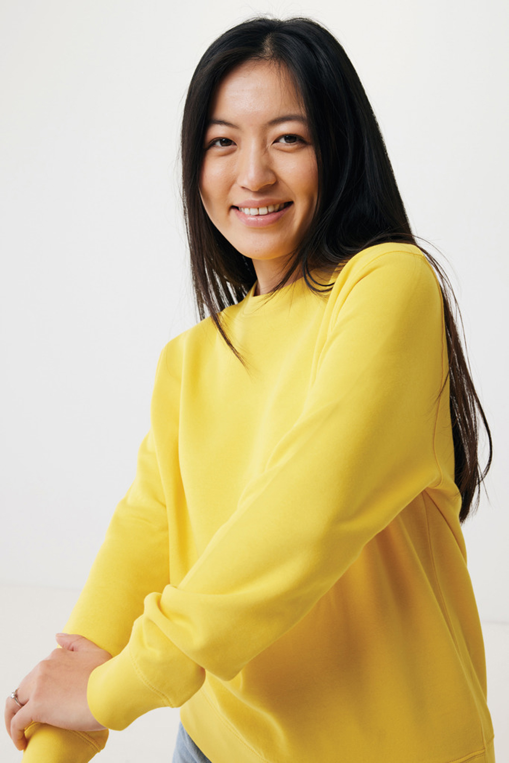 Свитшот Iqoniq Etosha из переработанного хлопка, унисекс, 280 г/м²-11