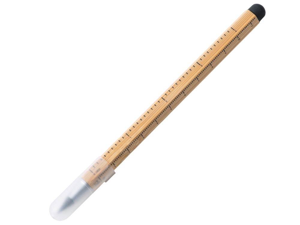 Вечный карандаш Sicily Bamboo из бамбука со стилусом и линейкой-2