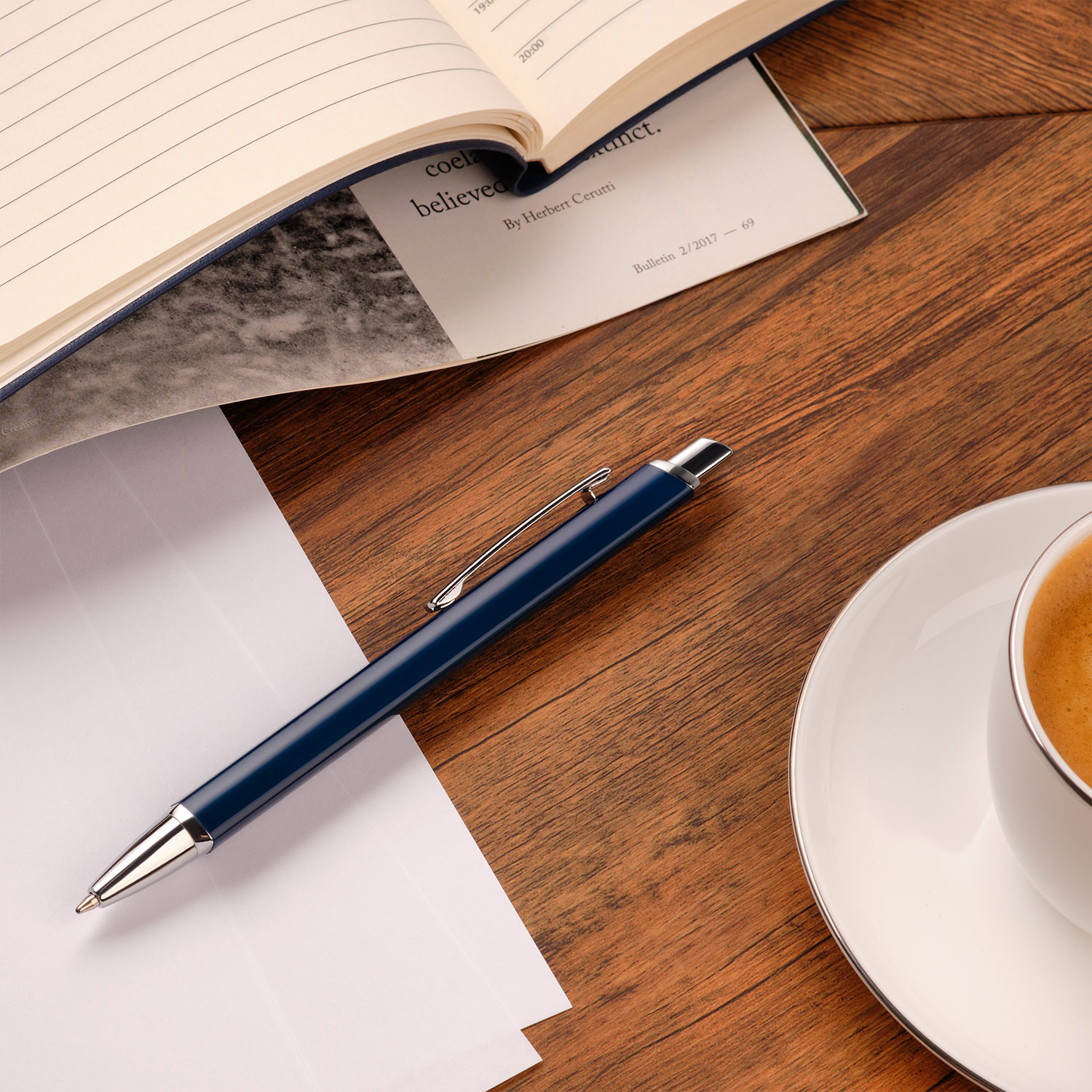 Шариковая ручка Penta, синяя-5