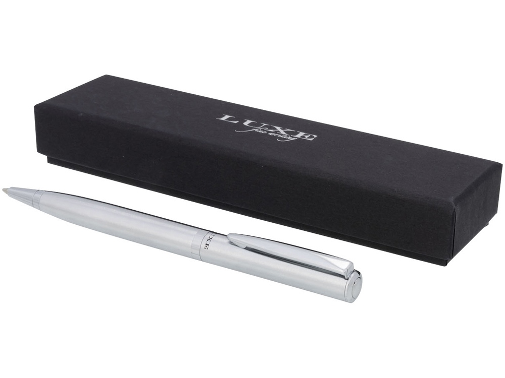 Ручка металлическая шариковая City, серебристый-0