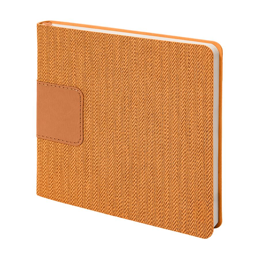 Ежедневник недатированный Scotty, А5-,  оранжевый, кремовый блок, без обреза, оранжевый-0