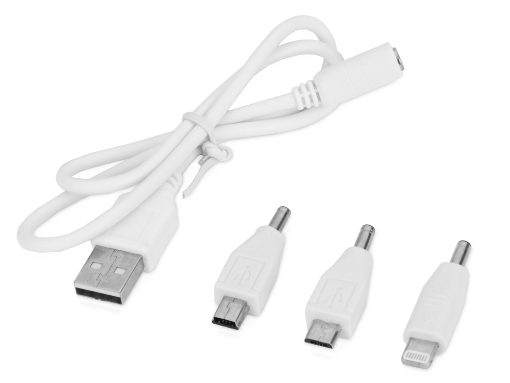 Подарочный набор Flashbank с флешкой и зарядным устройством, белый-8