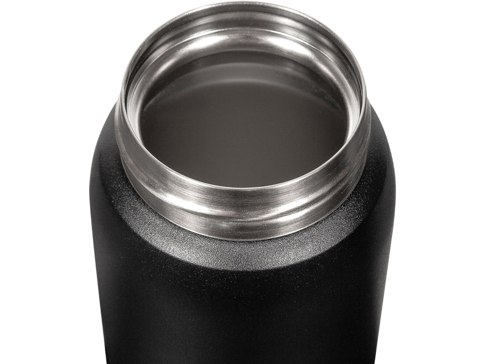 Термокружка Relaxika 701 (0,48 литра), черная (без лого)-7