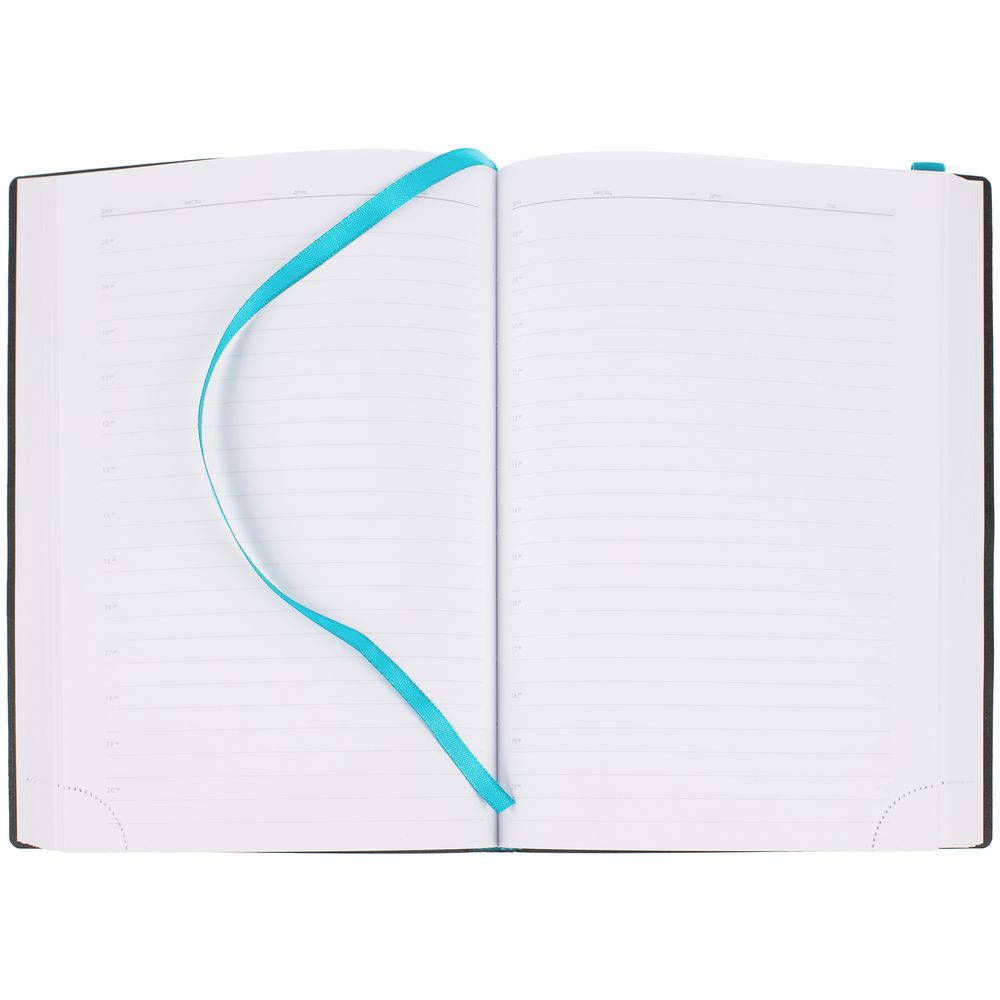 Ежедневник Vivian ver.2, недатированный, бирюзовый-3