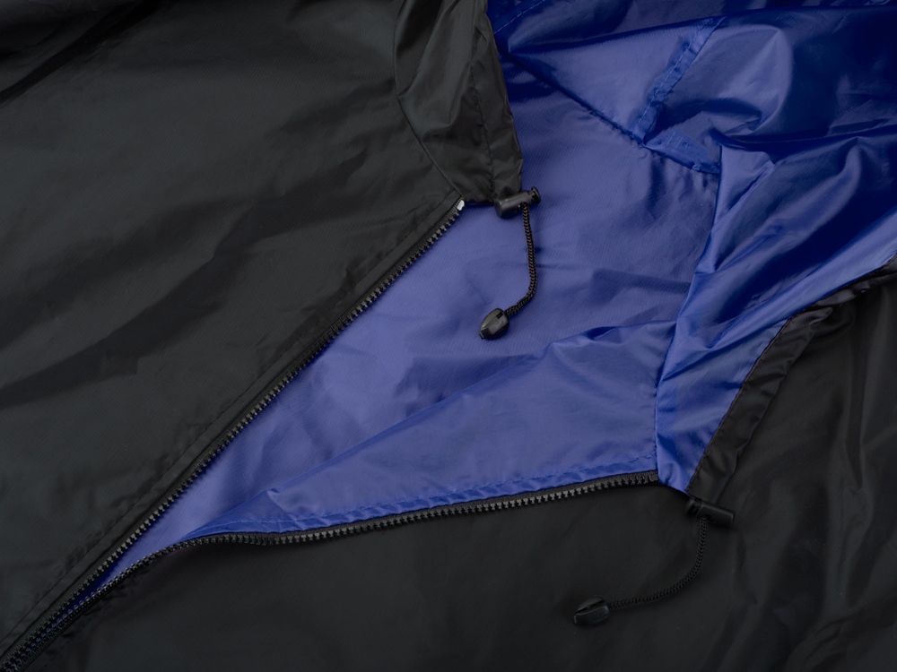 Дождевик Bi-color унисекс, синий классический/черный-9