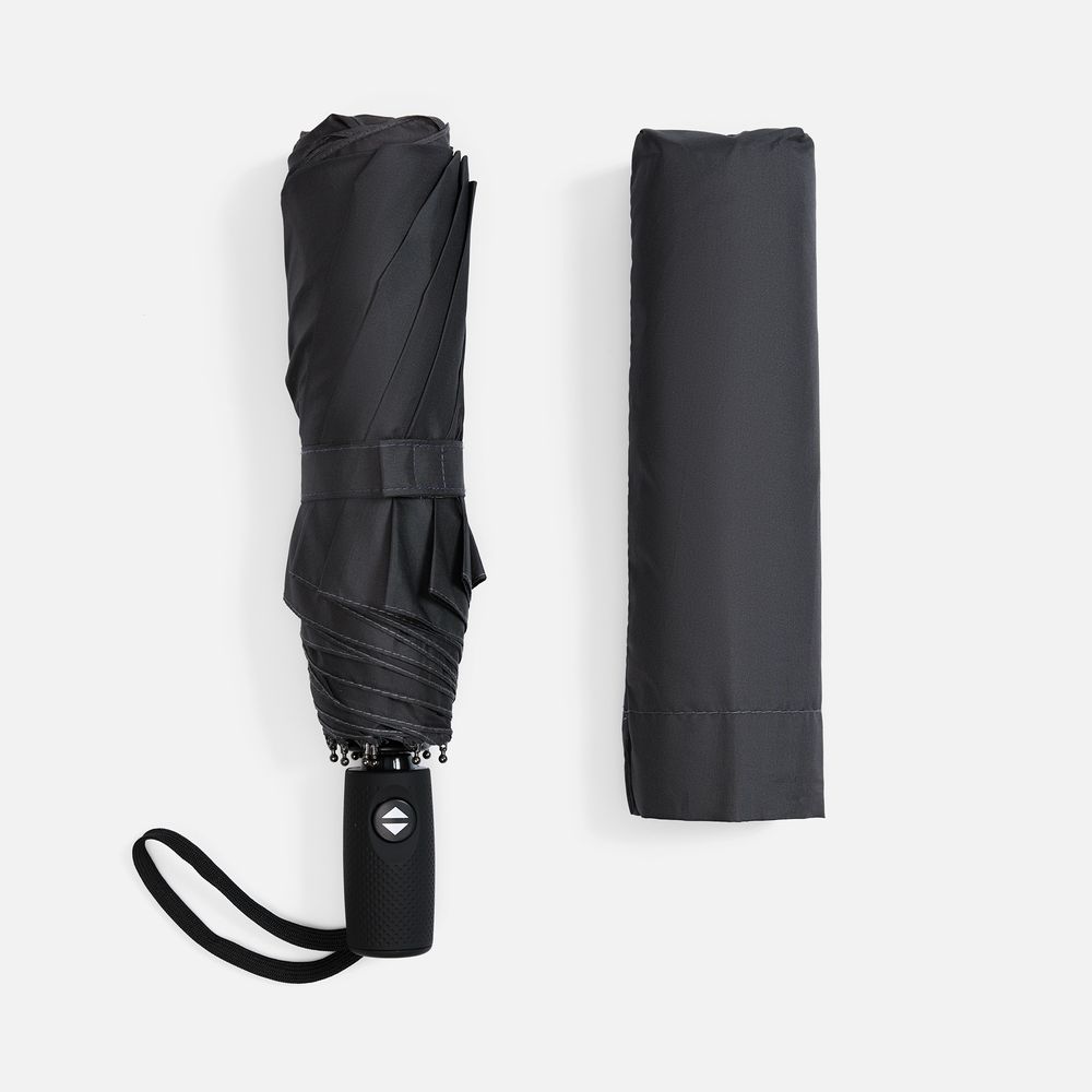 Складной зонт Dome Double с двойным куполом, серый-2