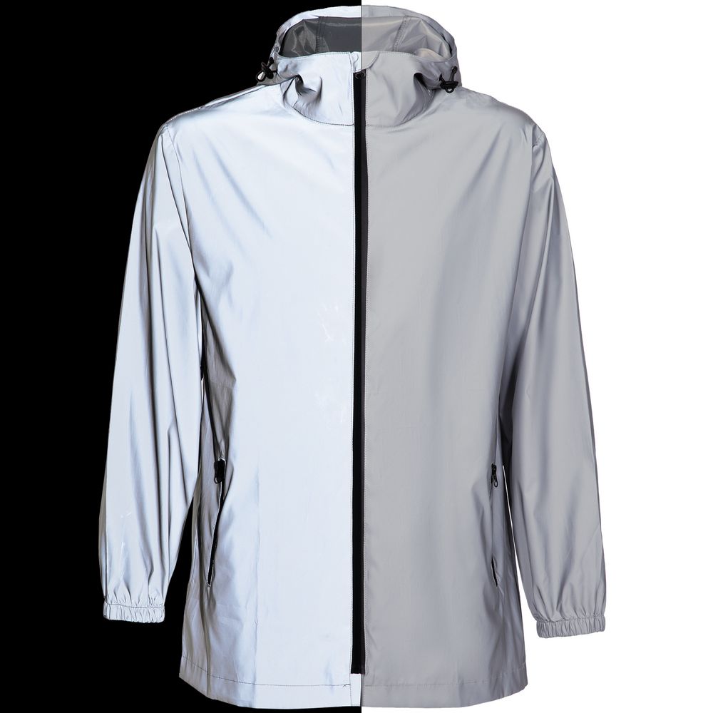 Парка Manifest из светоотражающей ткани, серая-2