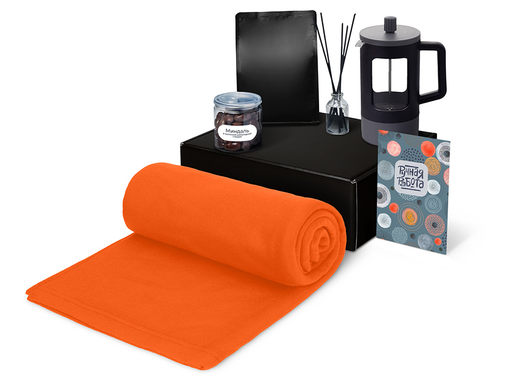 Подарочный набор Re:y. Vive с пледом, френч-прессом и кофе-1