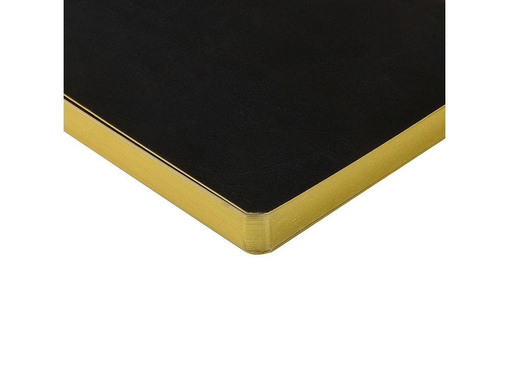 Ежедневник недатированный А5 Megapolis Nebraska Flex, черный с золотым обрезом-3