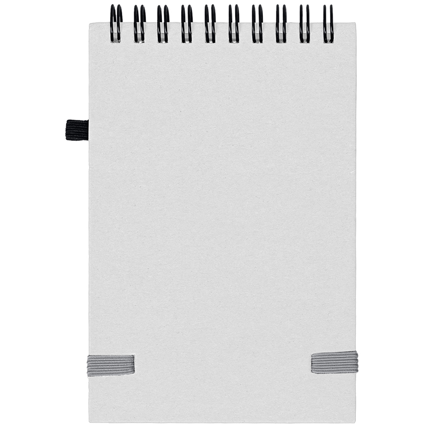 Блокнот на спирали MEMO, размер 95х145 мм,белый, блок в клетку, белый-2