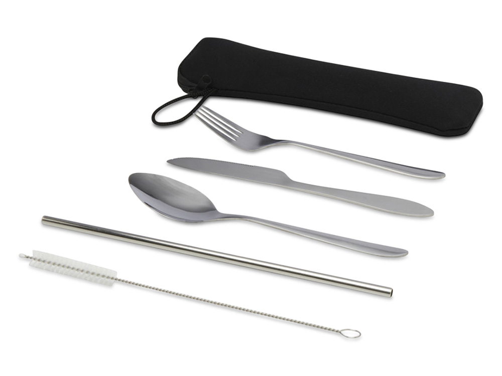 Набор столовых приборов из нержавеющей стали из 5 предметов Sheen - Серебристый-0