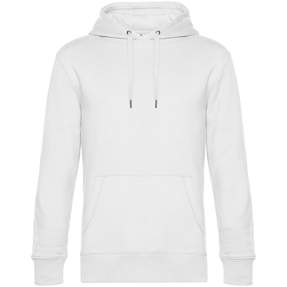 Толстовка с капюшоном унисекс King, белая-0