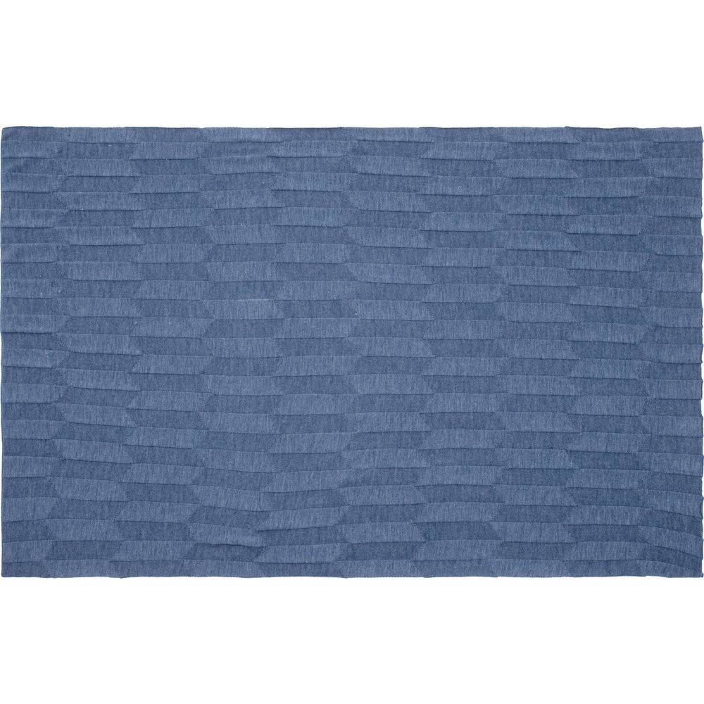 Плед Rombus, синий меланж (джинс)-5