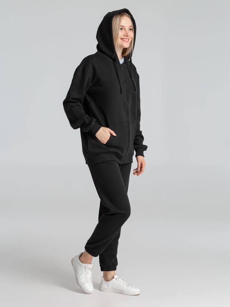 Толстовка на молнии с капюшоном Siverga Heavy 2.0, черная-6