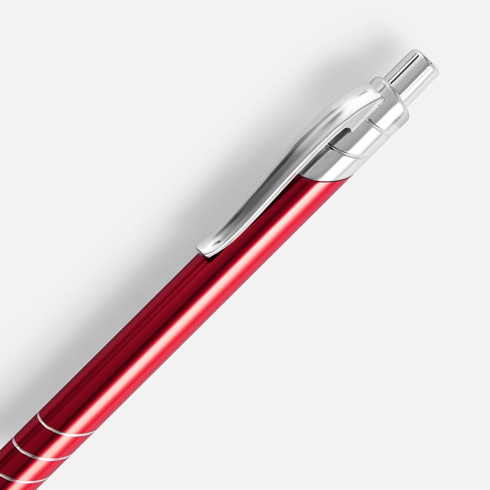 Ручка шариковая Undertone Metallic, красная-3