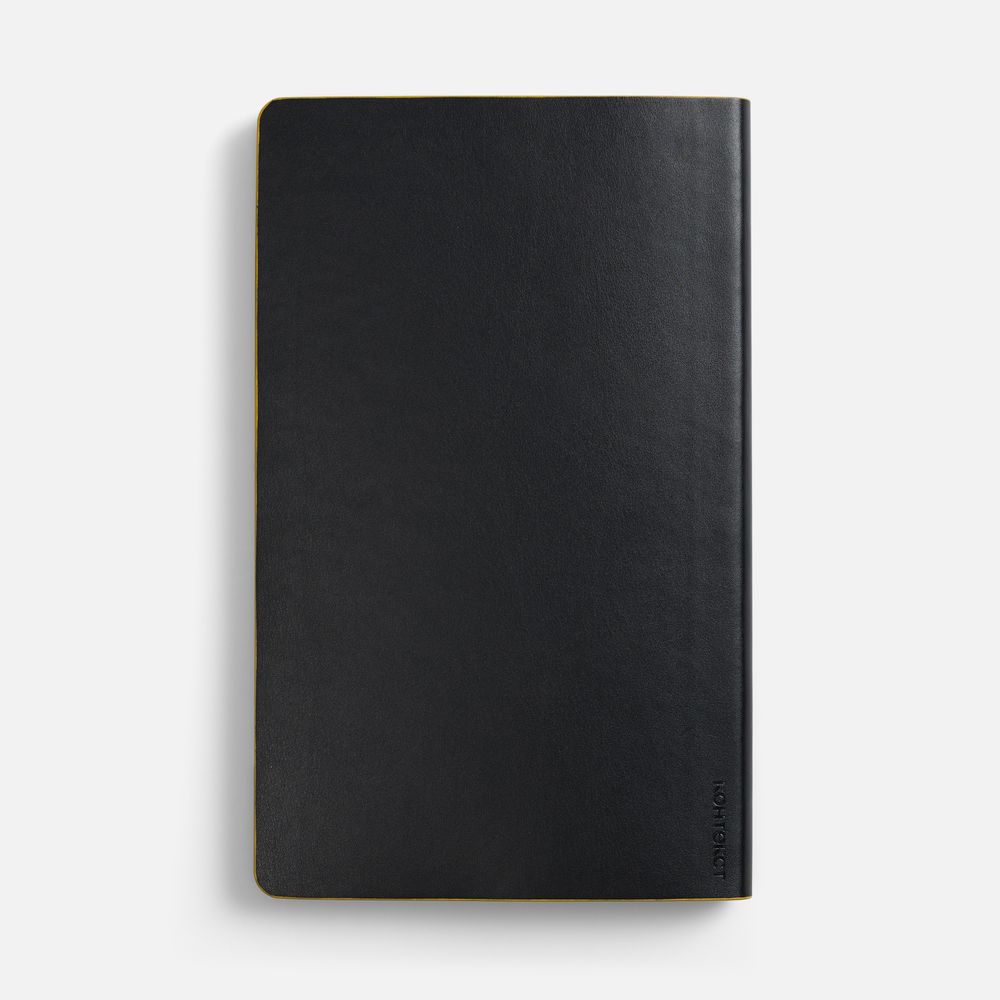 Ежедневник Trait, недатированный, черный с желтым-3