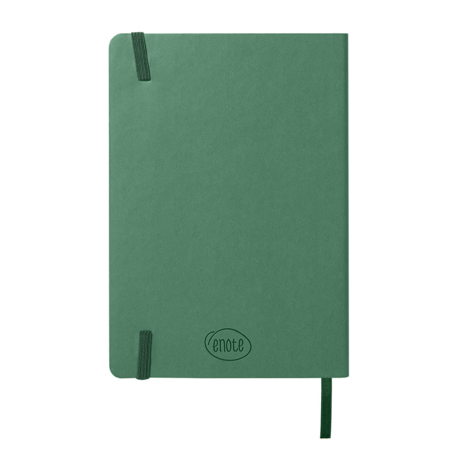 Ежедневник недатированный Shady, А5,  зеленый, кремовый блок в линейку, темно-зеленый обрез, зеленый-4