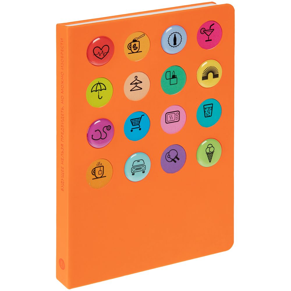 Ежедневник «История изобретений», недатированный, оранжевый-0