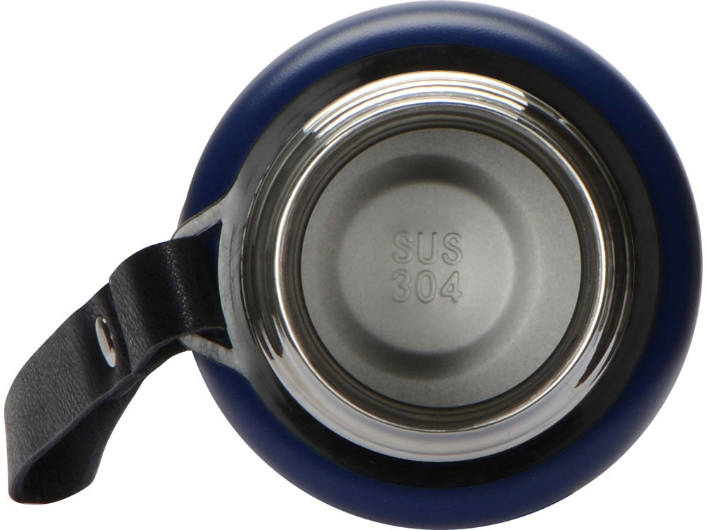 Вакуумный термос Story c покрытием powder, тубус, темно-синий-7