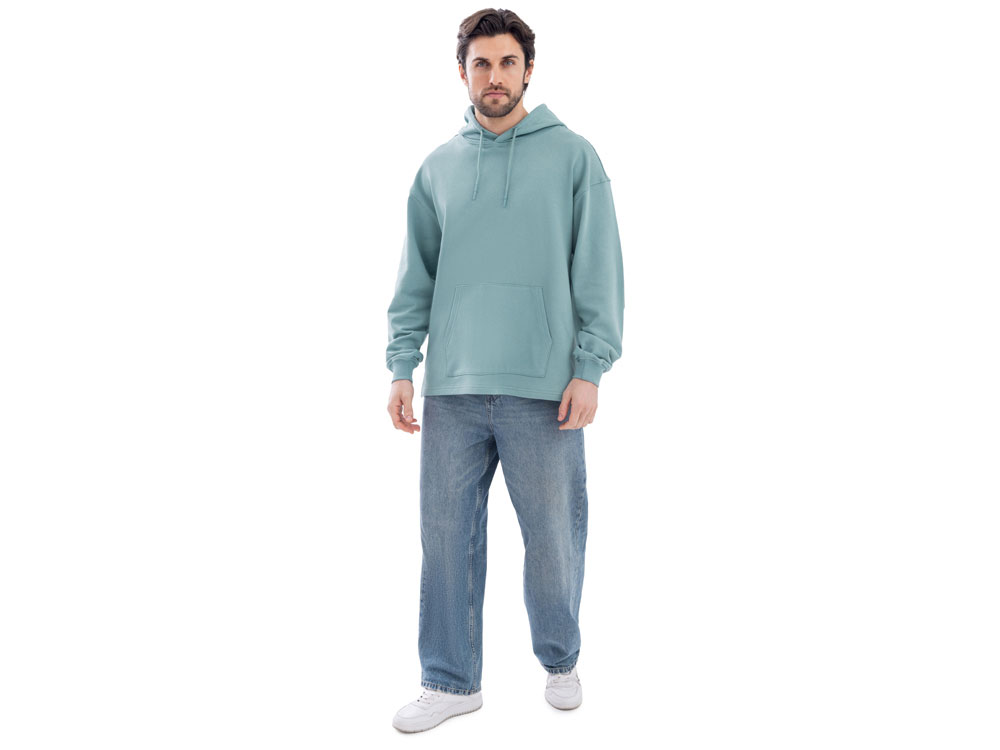 Худи оверсайз Alpha.01 унисекс, пыльный бирюзовый-2