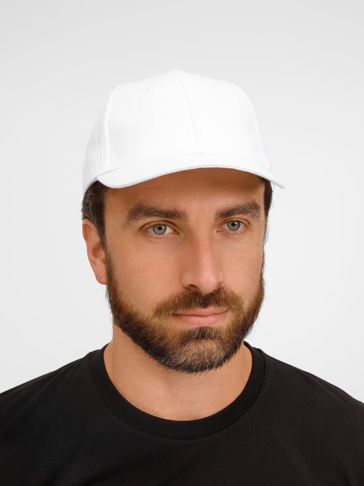 Бейсболка Apollo, белая-2