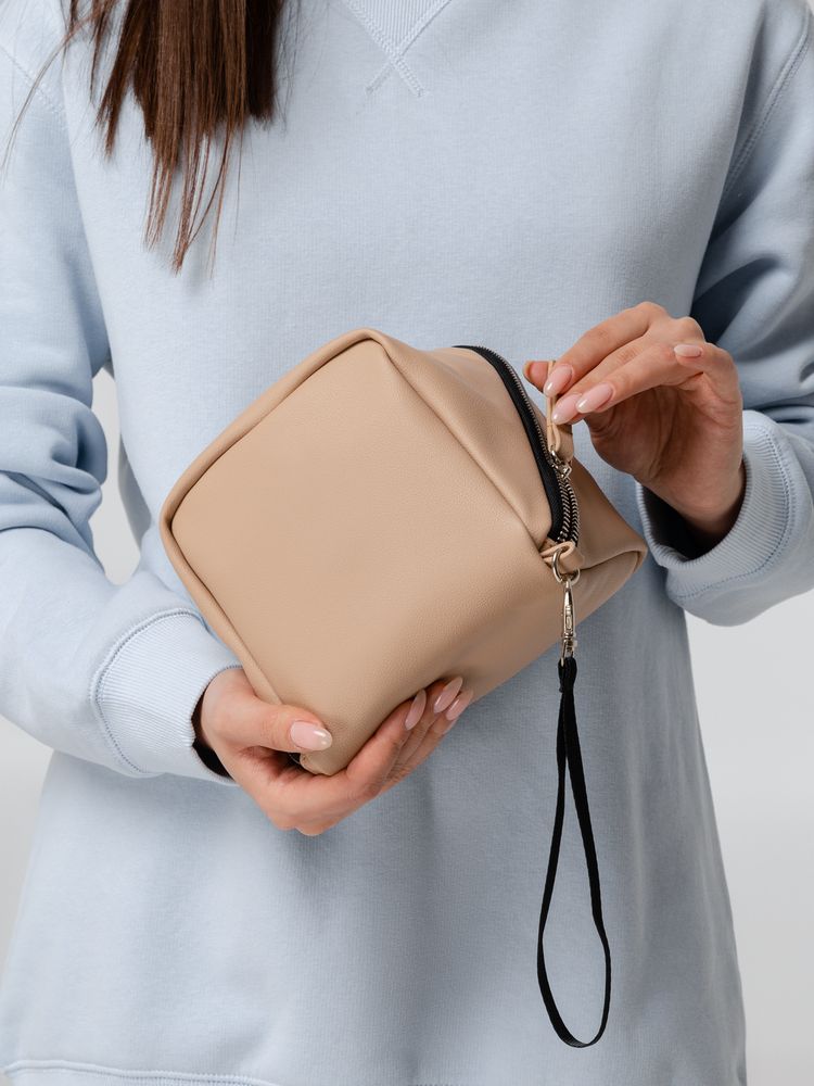 Дорожная косметичка Cubo, бежевая-5