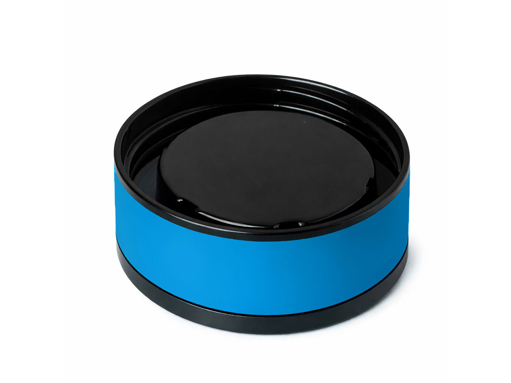 Термос Confident с покрытием soft-touch 420мл, голубой-3