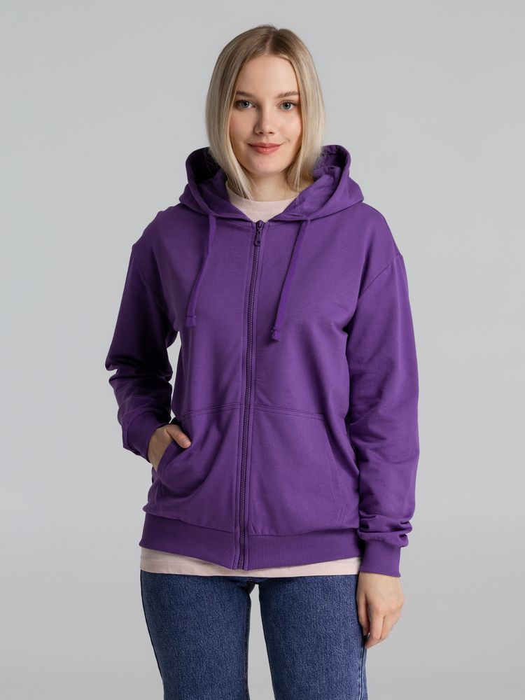 Толстовка на молнии с капюшоном Siverga 2.0, фиолетовая-4