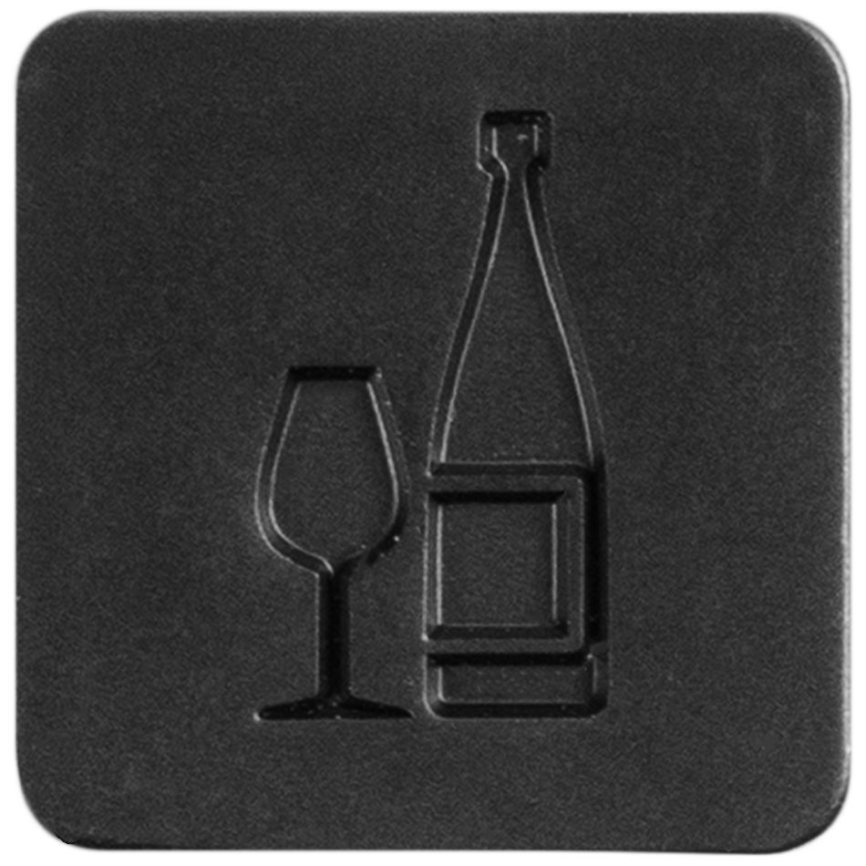 Шильдик на резинку Band, вино-0