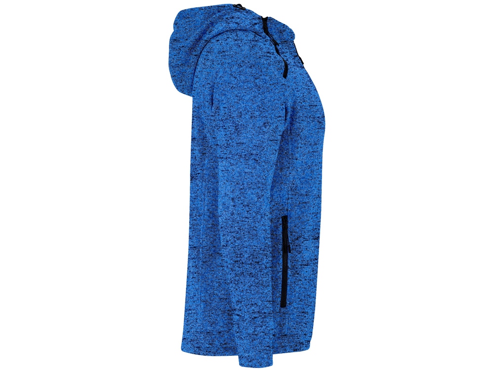 Толстовка на молнии Everest, меланжевый королевский синий-3