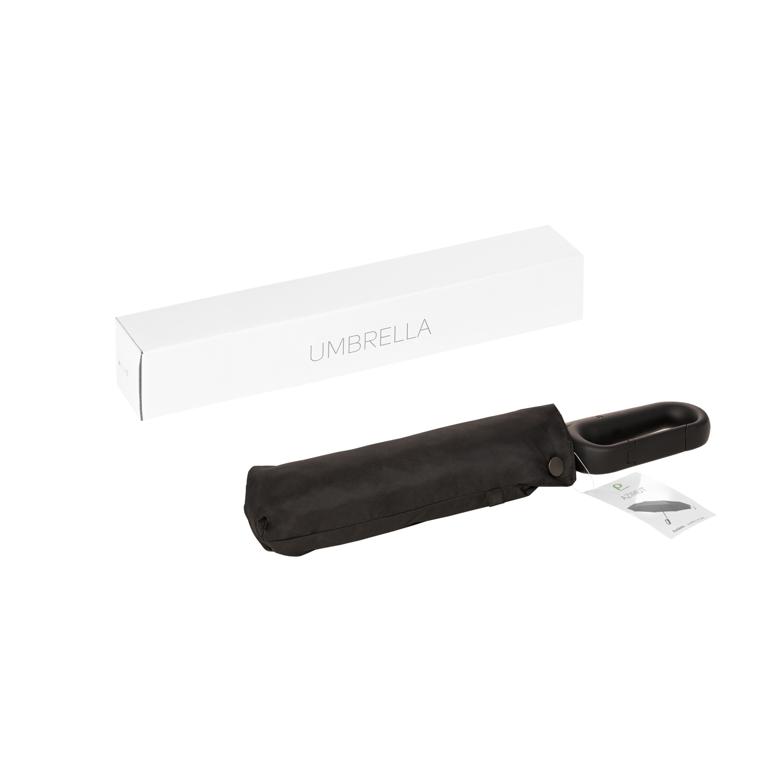 Зонт складной Азимут (Azimut), черный-15