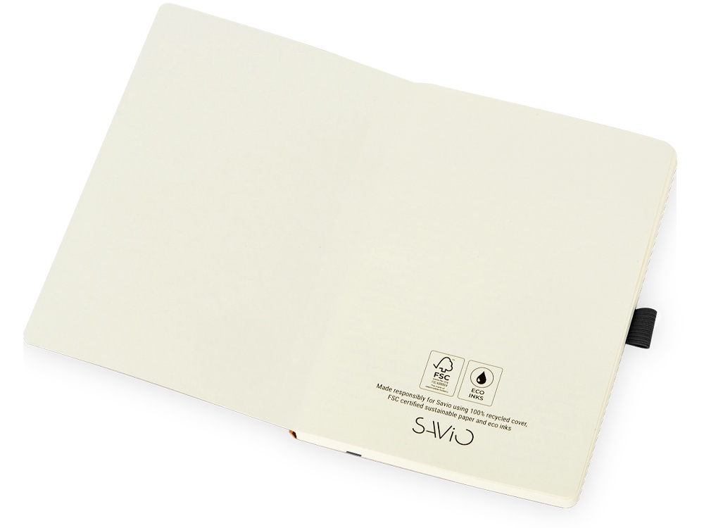 Блокнот Sevilia Soft, гибкая обложка из крафта A5, 80 листов, крафтовый/черный-1