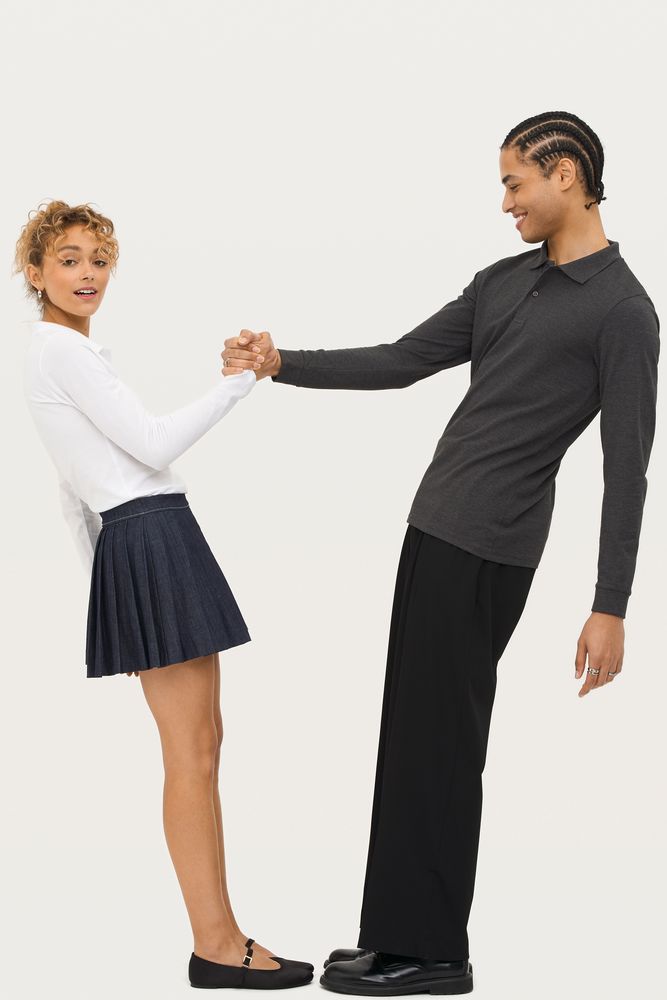 Рубашка поло женская с длинным рукавом Perfect LSL Women, черная-5